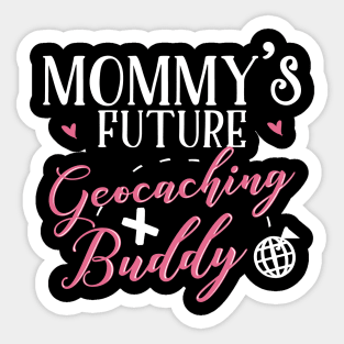 Geocaching Mom and Baby Matching T-shirts Gift Sticker